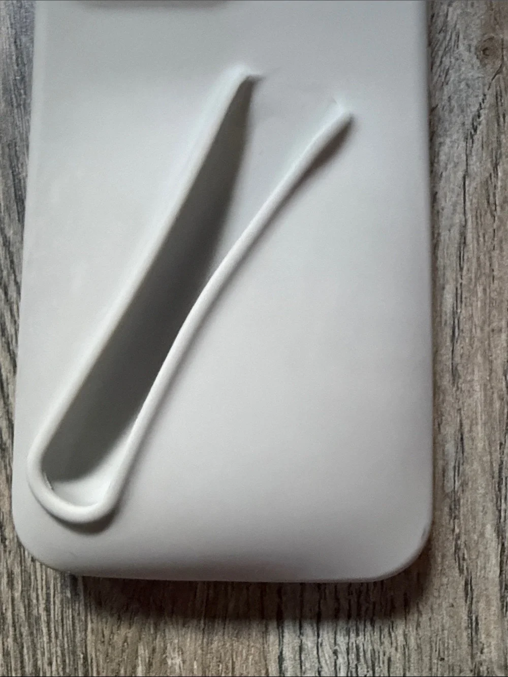 Neutral Beige Silicone Phone Case with Grip Slot